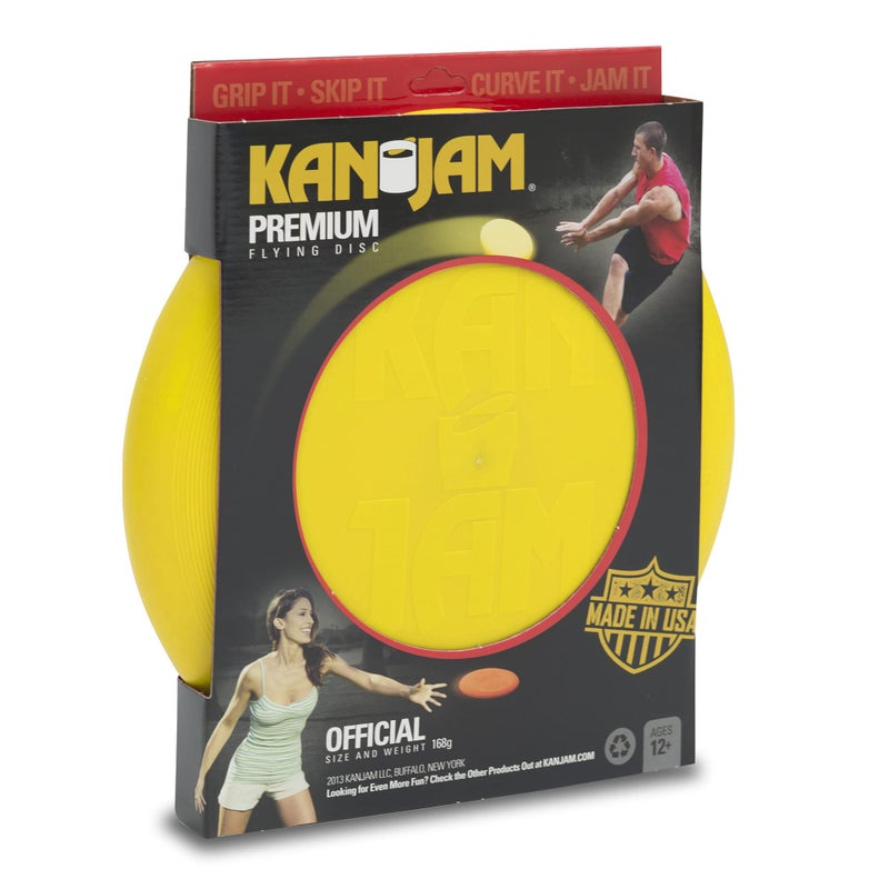 Kan Jam Ultimate Disc Golf Frisbee - Official Size Disc Golf Disc with Light Up Frisbee Options for Outdoor Games, Yellow - Image 2